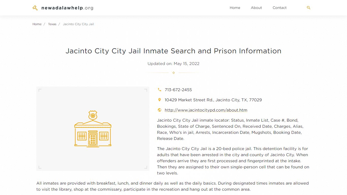 Jacinto City City Jail Inmate Search, Visitation, Phone no ...